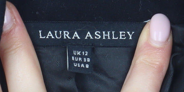 Laura Ashley Women's Black Blazer Slim Fit Size 12