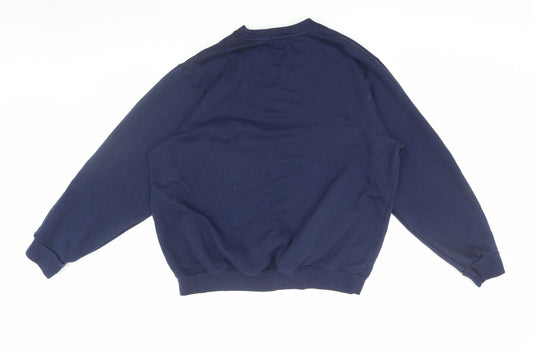 BoohooMAN Blue Men's Pullover Sweatshirt L