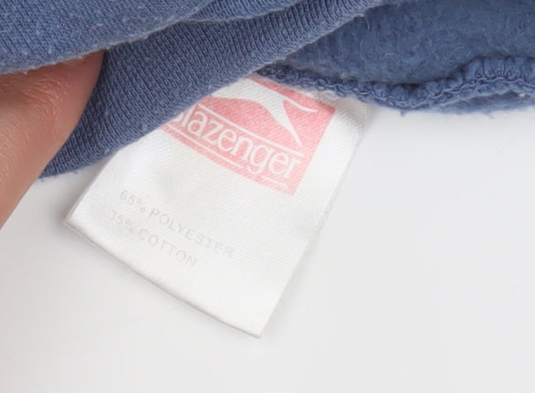 Slazenger Men's Blue Hoodie XS Pullover, Hooded, Logo