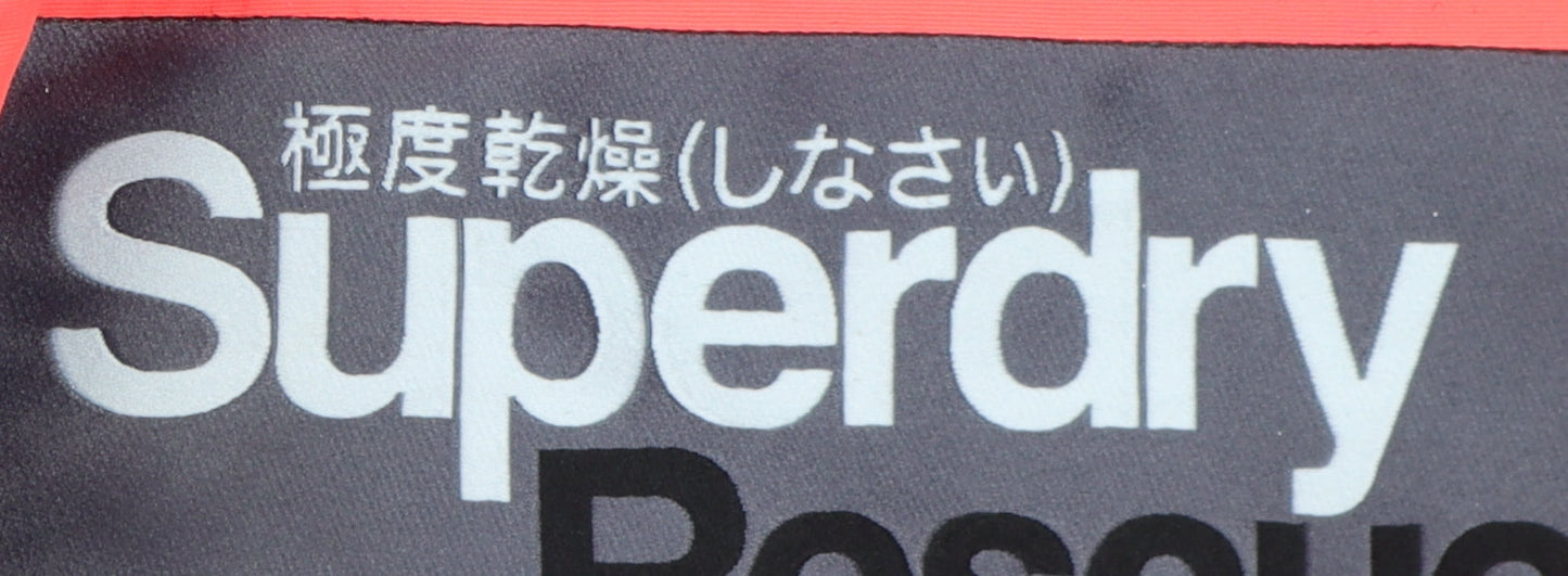 Superdry Women's Pink Parka Jacket - Size 10, Hooded, Faux Fur