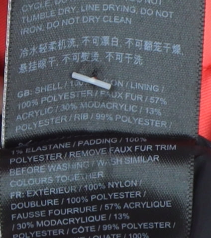 Superdry Women's Pink Parka Jacket - Size 10, Hooded, Faux Fur