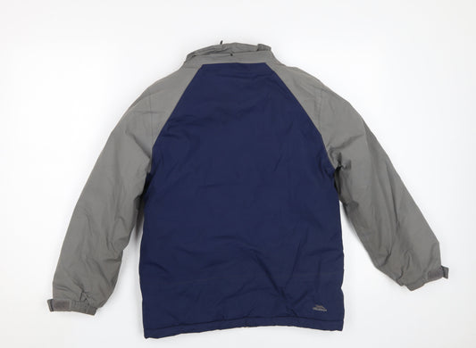 Trespass Boys Blue Rain Coat, 9-10Y Waterproof Jacket