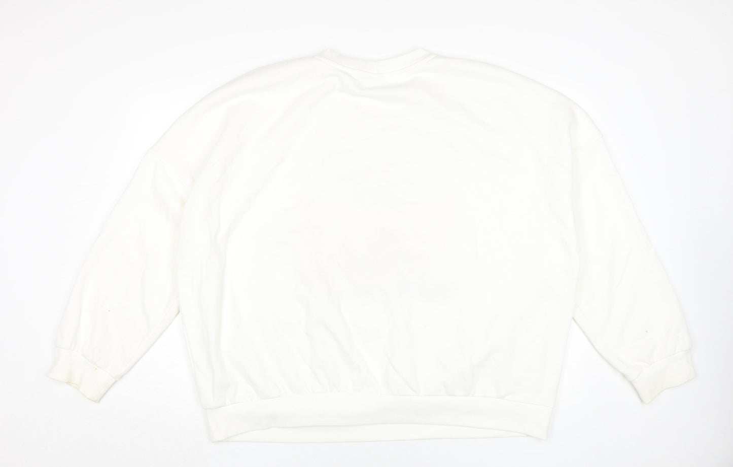 Disney Women’s White XL Stitch Graphic Pullover Sweatshirt