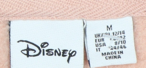 Disney Women Pink Pullover Hoodie Size M