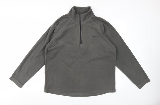 Craghoppers Men’s Grey Fleece Sweatshirt L 1/4 Zip
