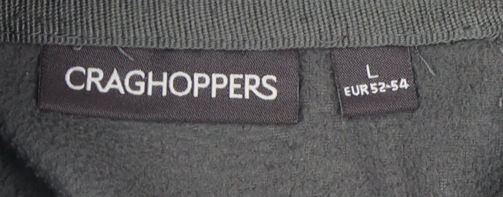 Craghoppers Men’s Grey Fleece Sweatshirt L 1/4 Zip