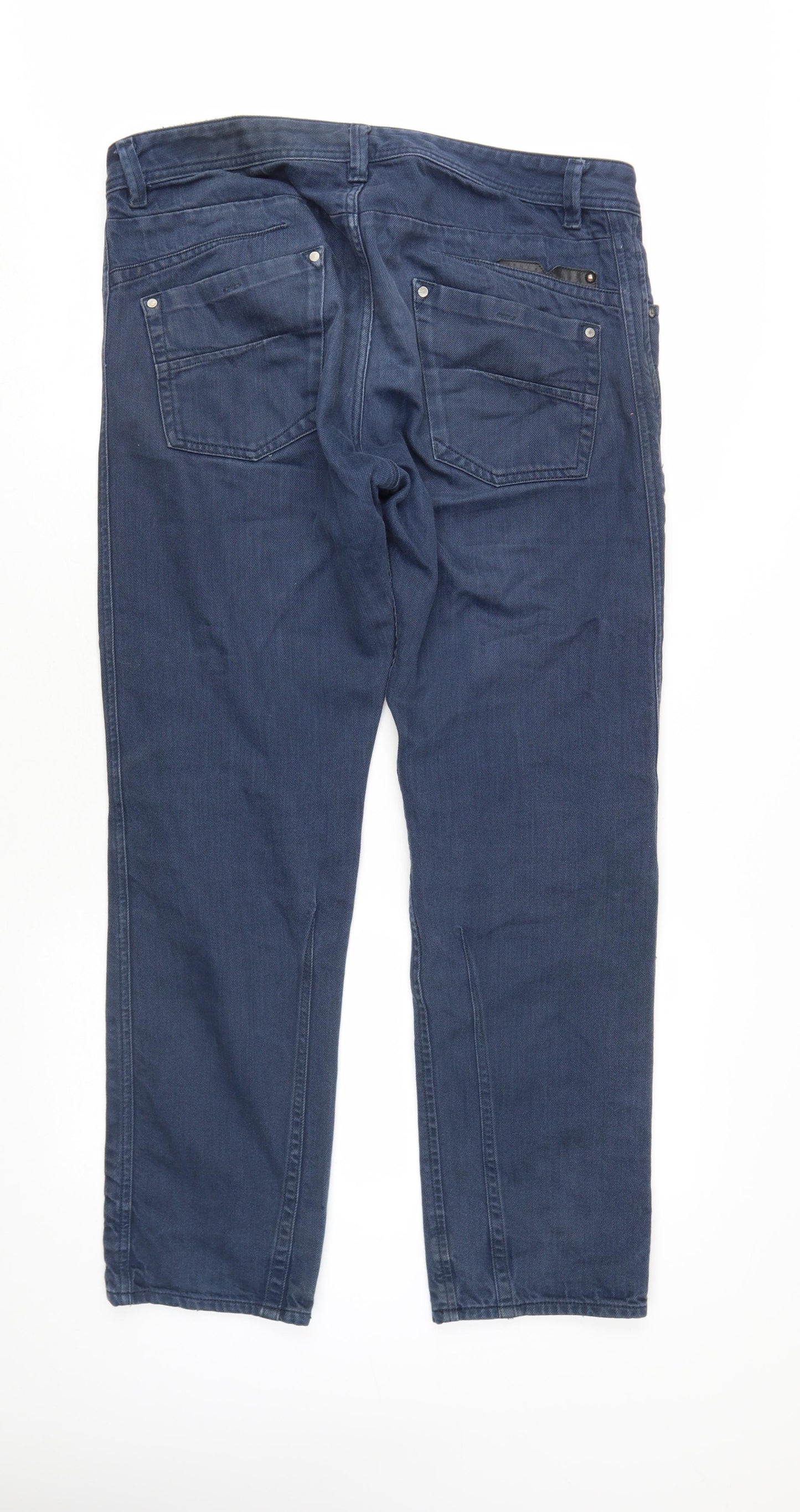 Diesel Men's Blue Straight Jeans Size 36