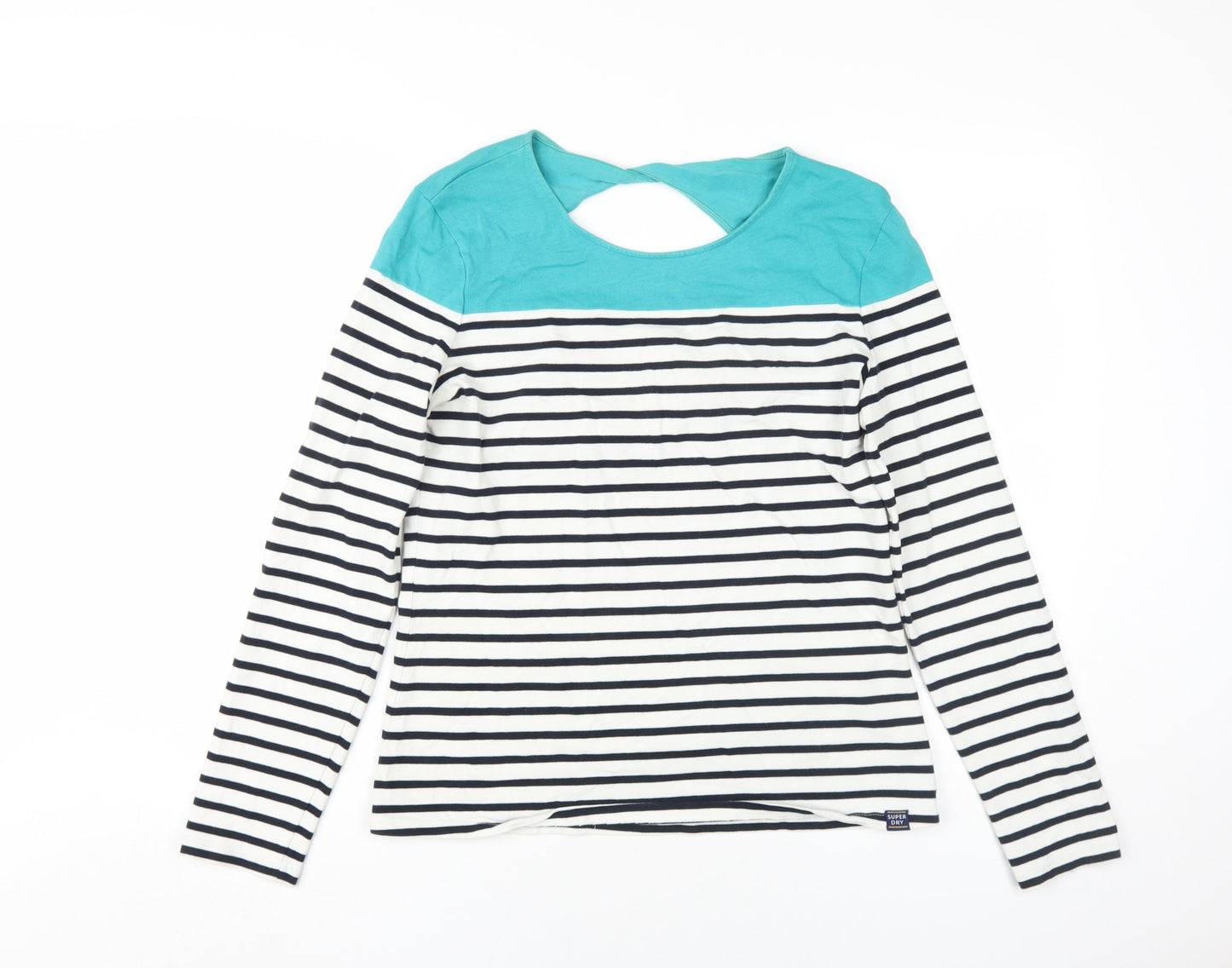 Superdry Women's Multicoloured Stripe T-Shirt Size 12