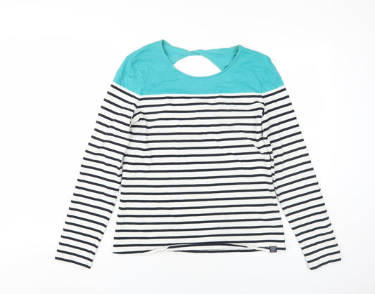 Superdry Women's Multicoloured Stripe T-Shirt Size 12