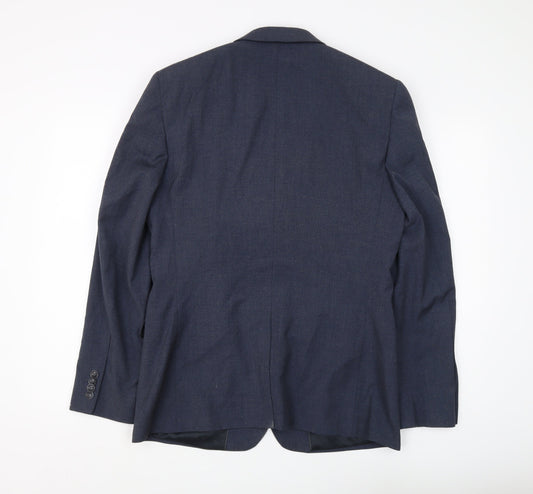 Topman Men's Blue Suit Jacket 40R Regular Fit
