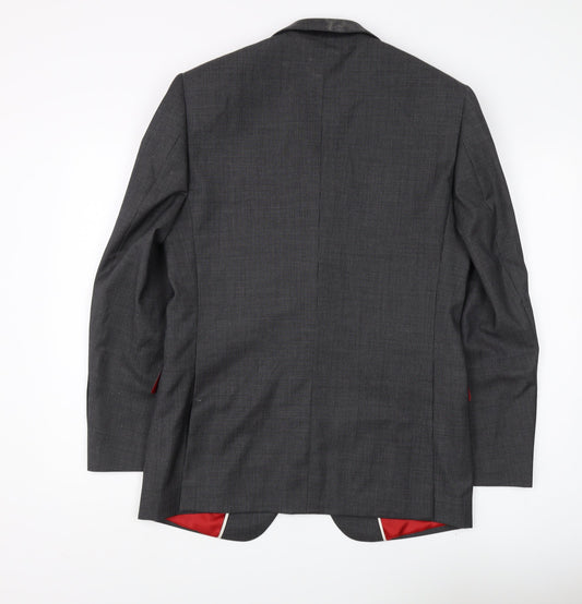 Marks and Spencer Men's Grey Regular Fit Blazer 38R