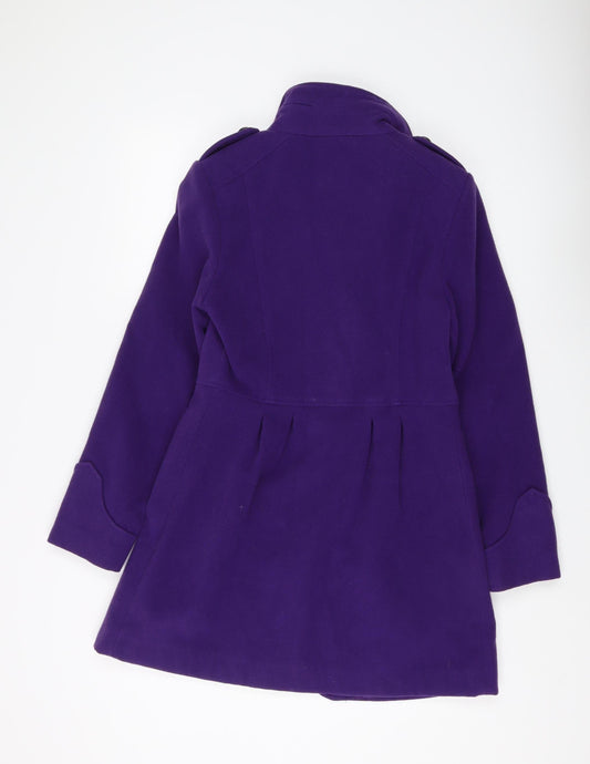 Vintage Boutique Women's Purple Pea Coat Size 10