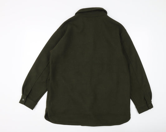New Look Women's Green Casual Mid-Length Jacket S