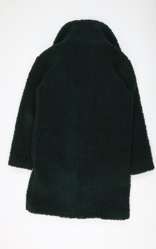 Dorothy Perkins Women's Green Mid-Length Coat Size 6