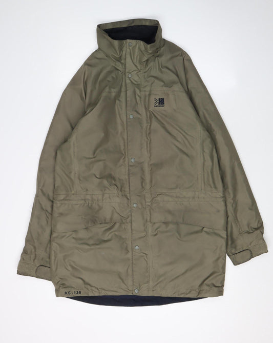 Karrimor Men's Green Parka Jacket Size S - Outdoor Lined