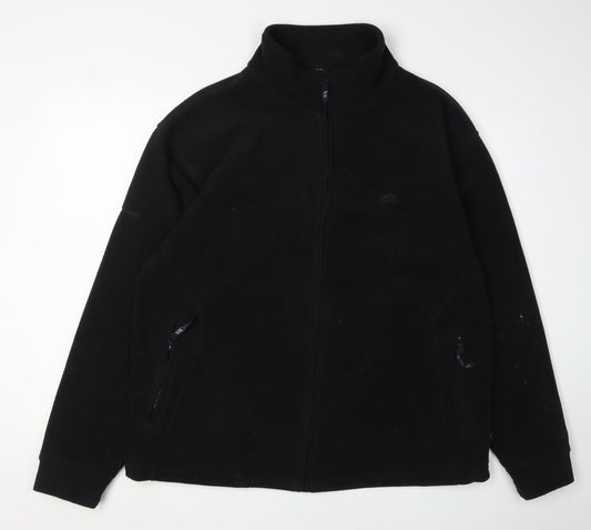 Trespass Men's Black Fleece Jacket L Casual