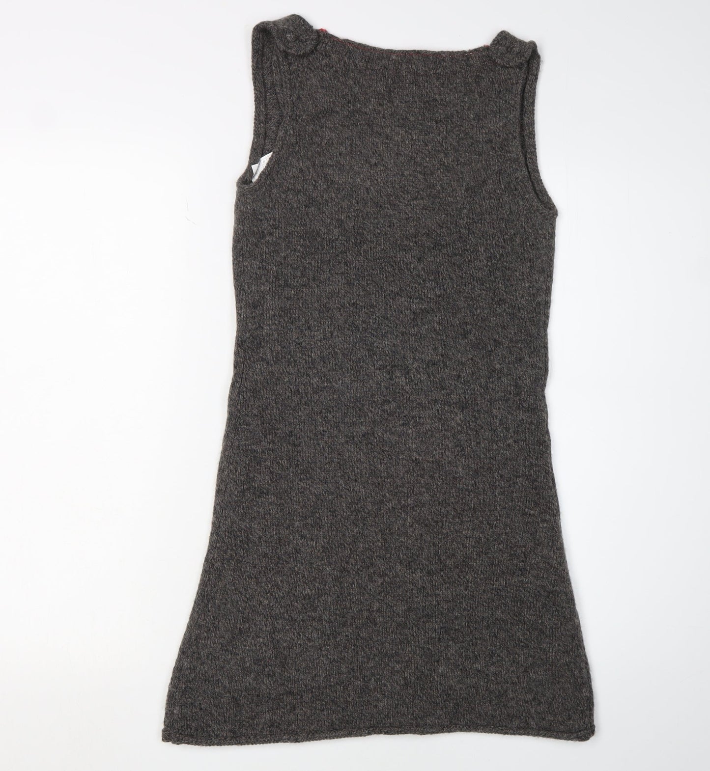 White Stuff Grey Tank Dress Women UK 8 Wool