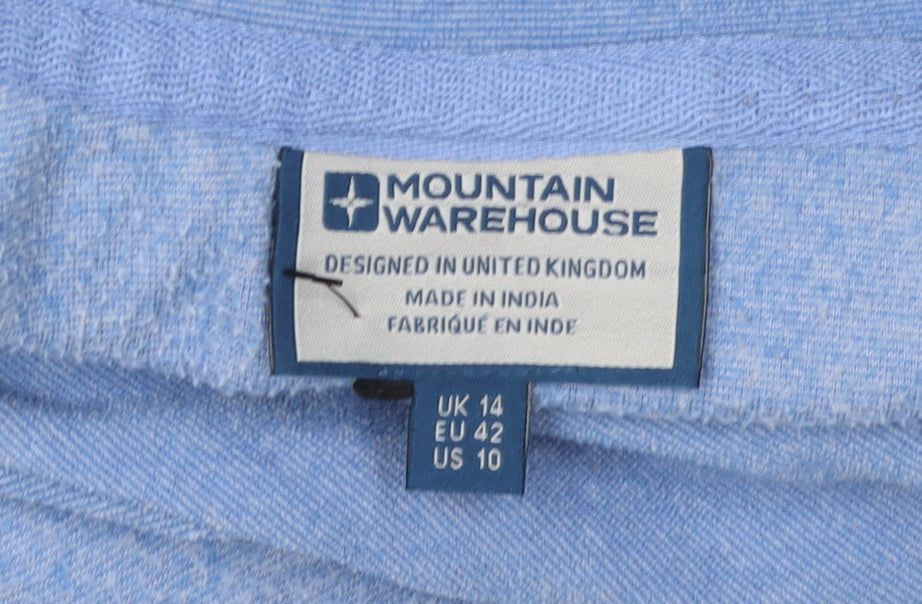Mountain Warehouse Women's Blue Cowl Neck Pullover Sweatshirt