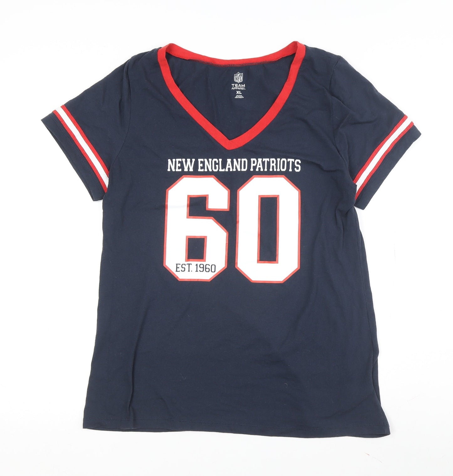 NFL Team Apparel Women Blue XL Jersey T-Shirt