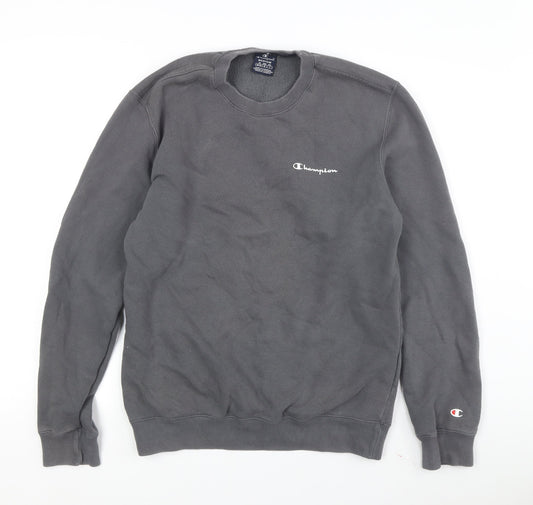 Champion Unisex Grey Pullover Sweatshirt M
