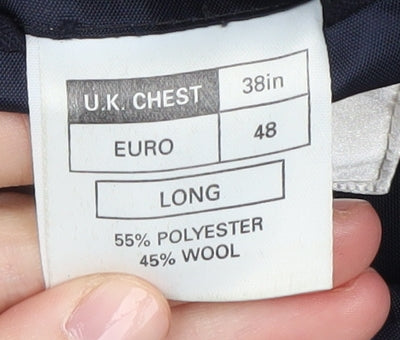 Centaur Today Men's Blue Long Blazer Size 38L