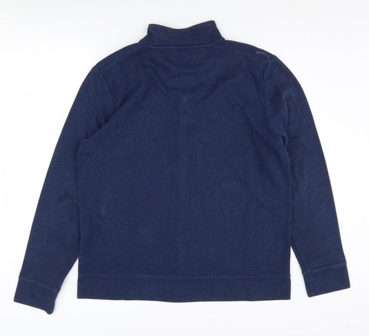 Lincoln Men's Blue Full Zip Jumper - Size L