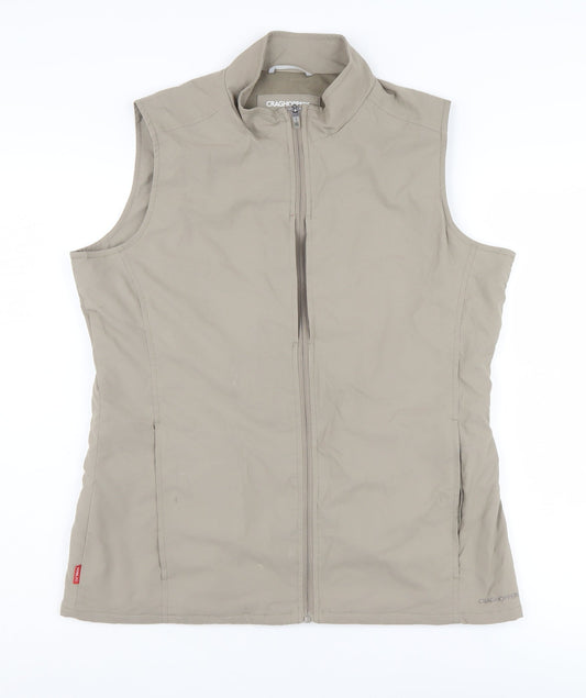 Craghoppers Men's Beige Waistcoat Size 12 with Zip