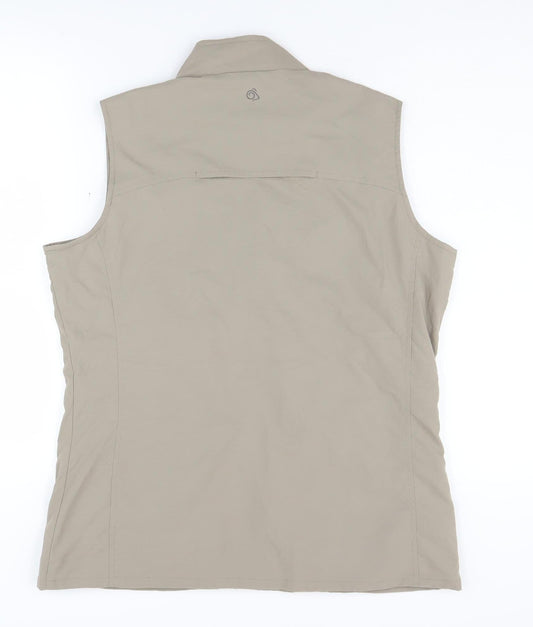Craghoppers Men's Beige Waistcoat Size 12 with Zip