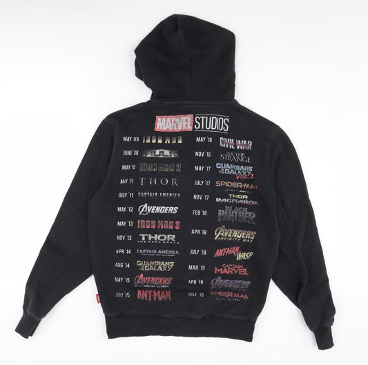Disney Marvel Black XS Unisex Pullover Hoodie