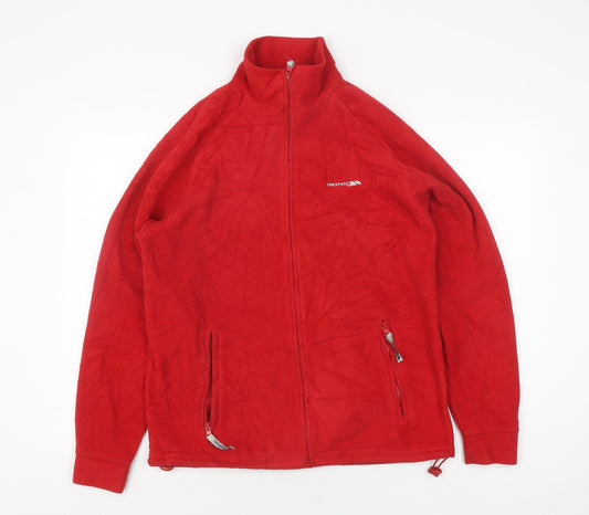 Trespass Women's Red Fleece Jacket Size S with Logo