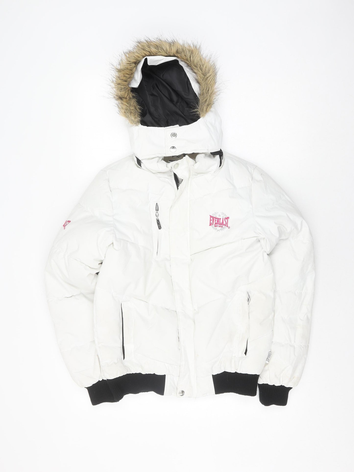 Everlast Women's White Puffer Jacket Size 10