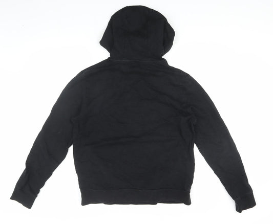 Emporio Armani Men's Black Pullover Hoodie, M, Logo