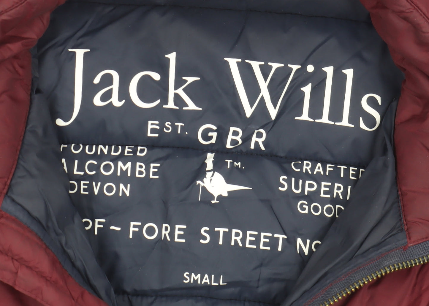 Jack Wills Men's Red Puffer Jacket S