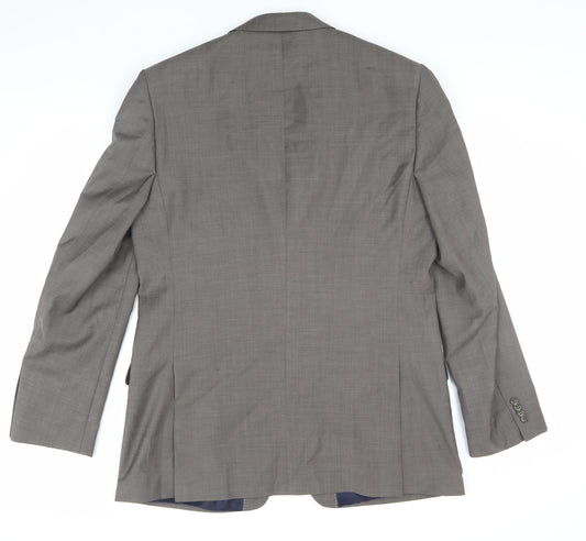 Daniel Hechter Men's Grey Suit Jacket 42 Long