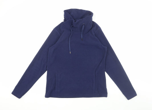Mountain Warehouse Women Blue Cowl Neck Fleece Size 12