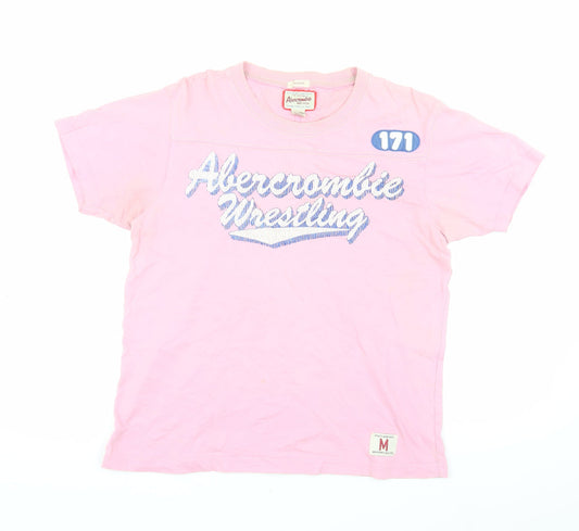 Abercrombie and Fitch Pink Unisex T-Shirt M