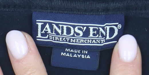 Lands' End Women's Black Long Sleeve T-Shirt Size S