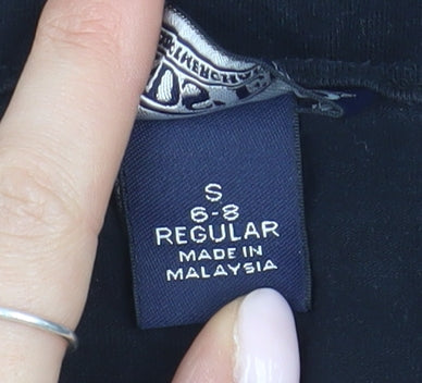 Lands' End Women's Black Long Sleeve T-Shirt Size S