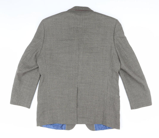 Daniel Hechter Couture Men's Grey Blazer, Size 42S, Formal Wool