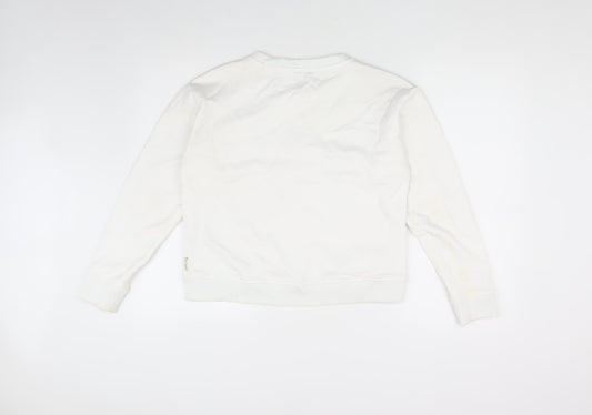 Ted Baker Women's White Pullover Sweatshirt 2XS