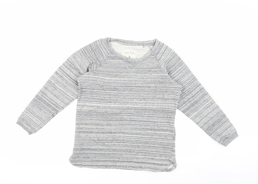 Womens UK 10 Regular Jack Wills Grey Pullover Sweatshirt