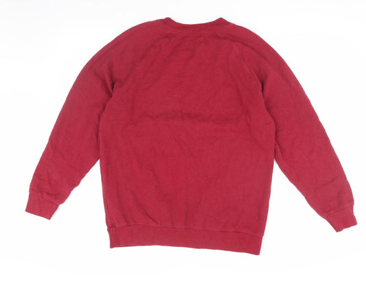 Hollister Women's Red Pullover Sweatshirt Size S