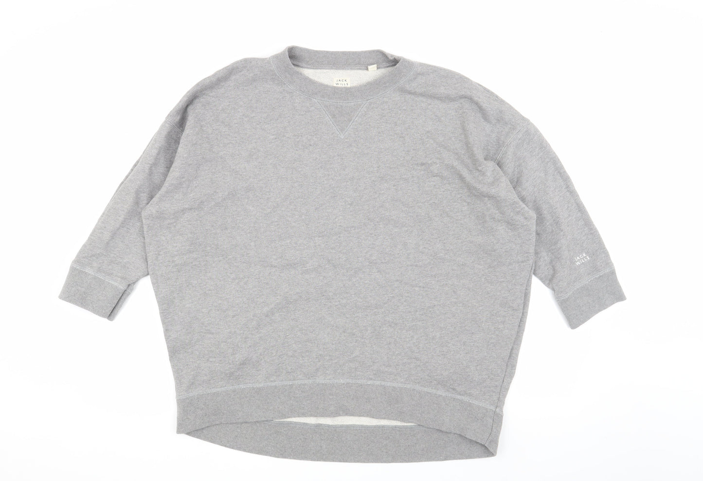 Jack Wills Women's Grey Pullover Sweatshirt Size 14
