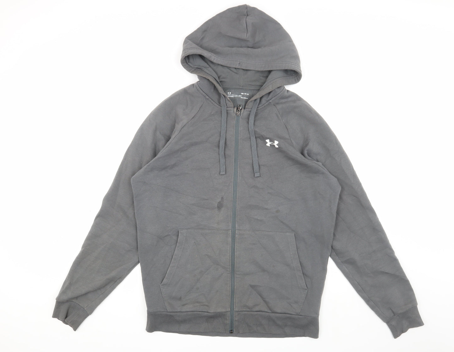 Under Armour Men's Grey Full Zip Hoodie - Size M