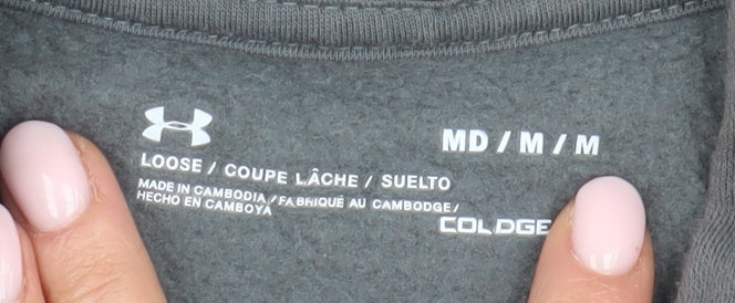 Under Armour Men's Grey Full Zip Hoodie - Size M