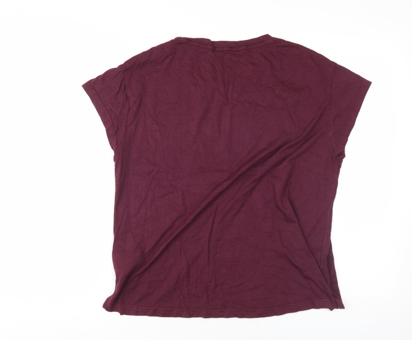 Puma Women's Red Crew Neck T-Shirt Size 12
