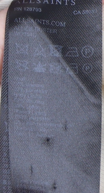 AllSaints Women's Ivory Long Overcoat Size 8