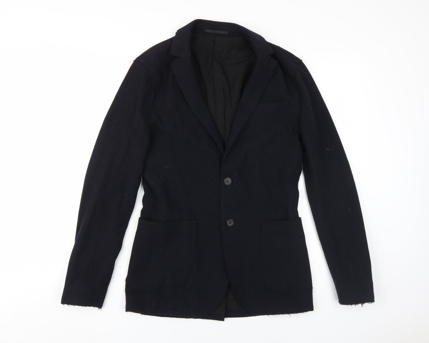 AllSaints Women's Black XS Slim Fit Wool Blazer