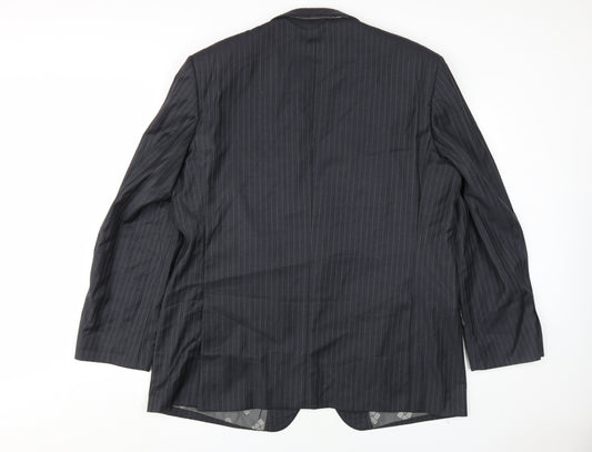 Pierre Cardin Men's Black Striped Blazer Size 46R