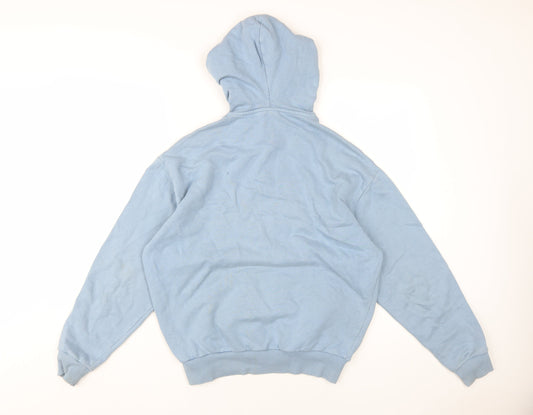 ASOS Men's Blue Hooded Pullover 2XS Graphic Hoodie